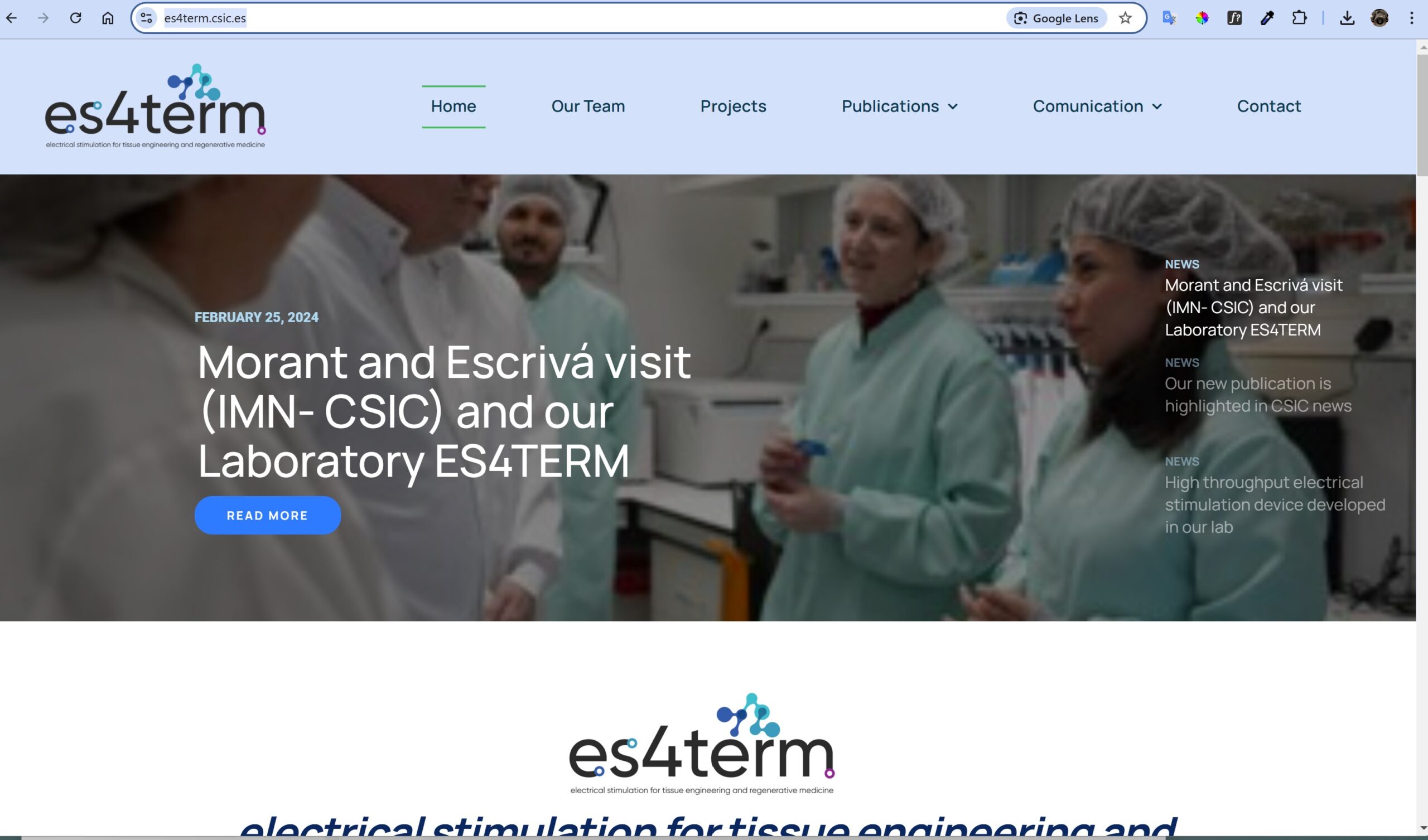 Diseño web y branding para Es4Term, grupo de investigación del Instituto de Micro y Nanotecnología del CSIC 10 es4term scaled