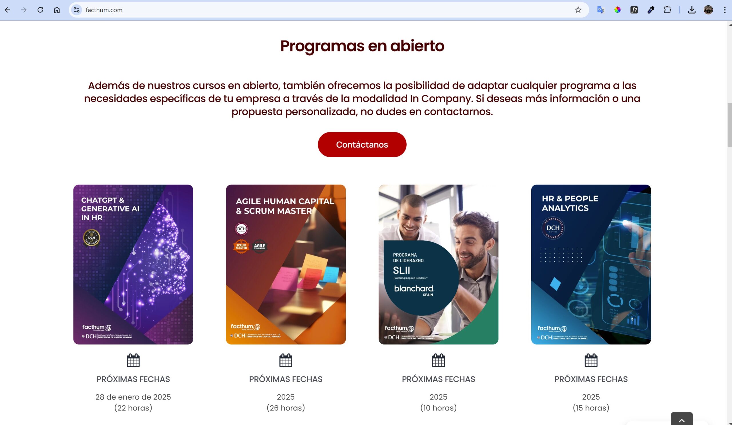 Diseño web y renovación de branding para Facthum 11 web Facthum 2 scaled